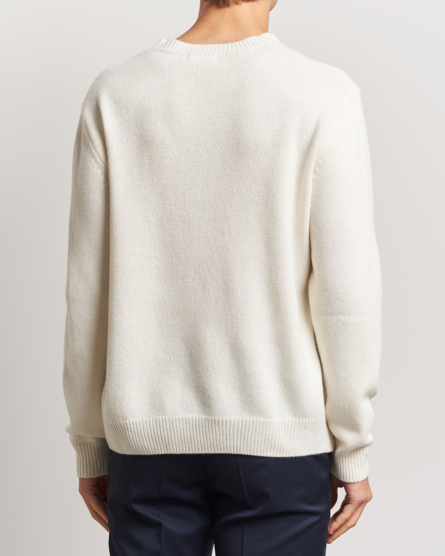 Herr | Tröjor | Oscar Jacobson | Aston Wool/Cashmere Knitted Roundneck Off White