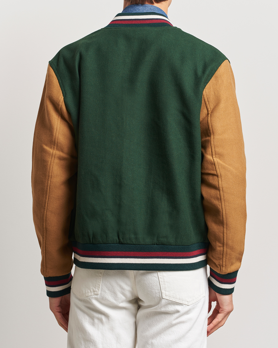 Herr | Jackor | GANT | Wool Varisty Jacket Tartan Green