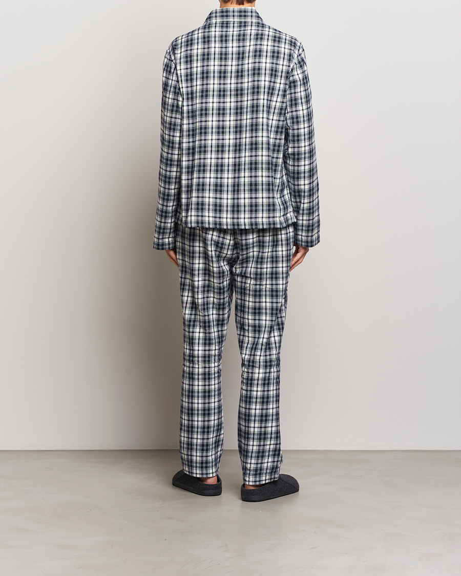 Herr | Pyjamas & Morgonrockar | GANT | Checked Flannel Pyjama Set Evening Blue