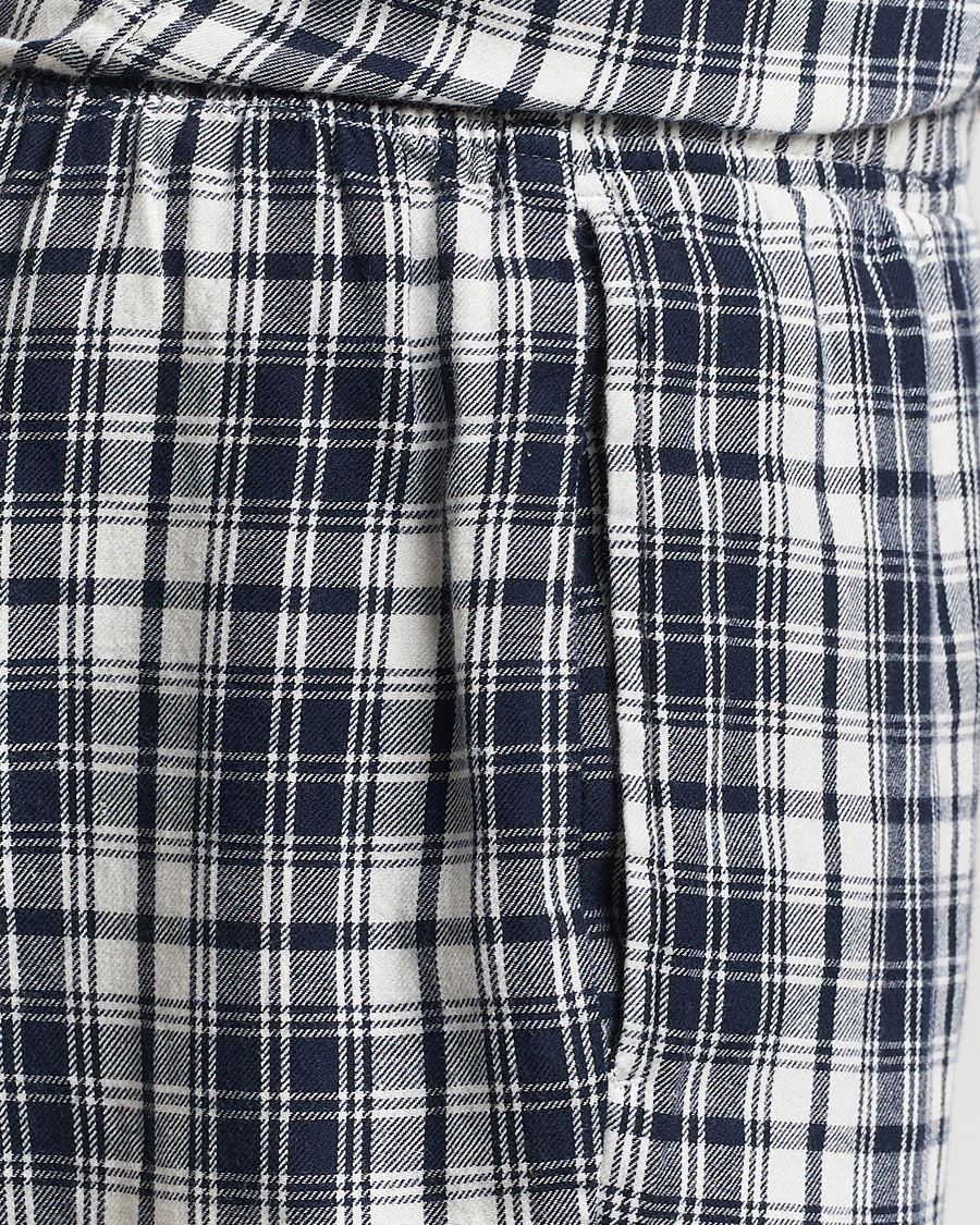 Herr | Pyjamas & Morgonrockar | GANT | Checked Flannel Pyjama Set Evening Blue