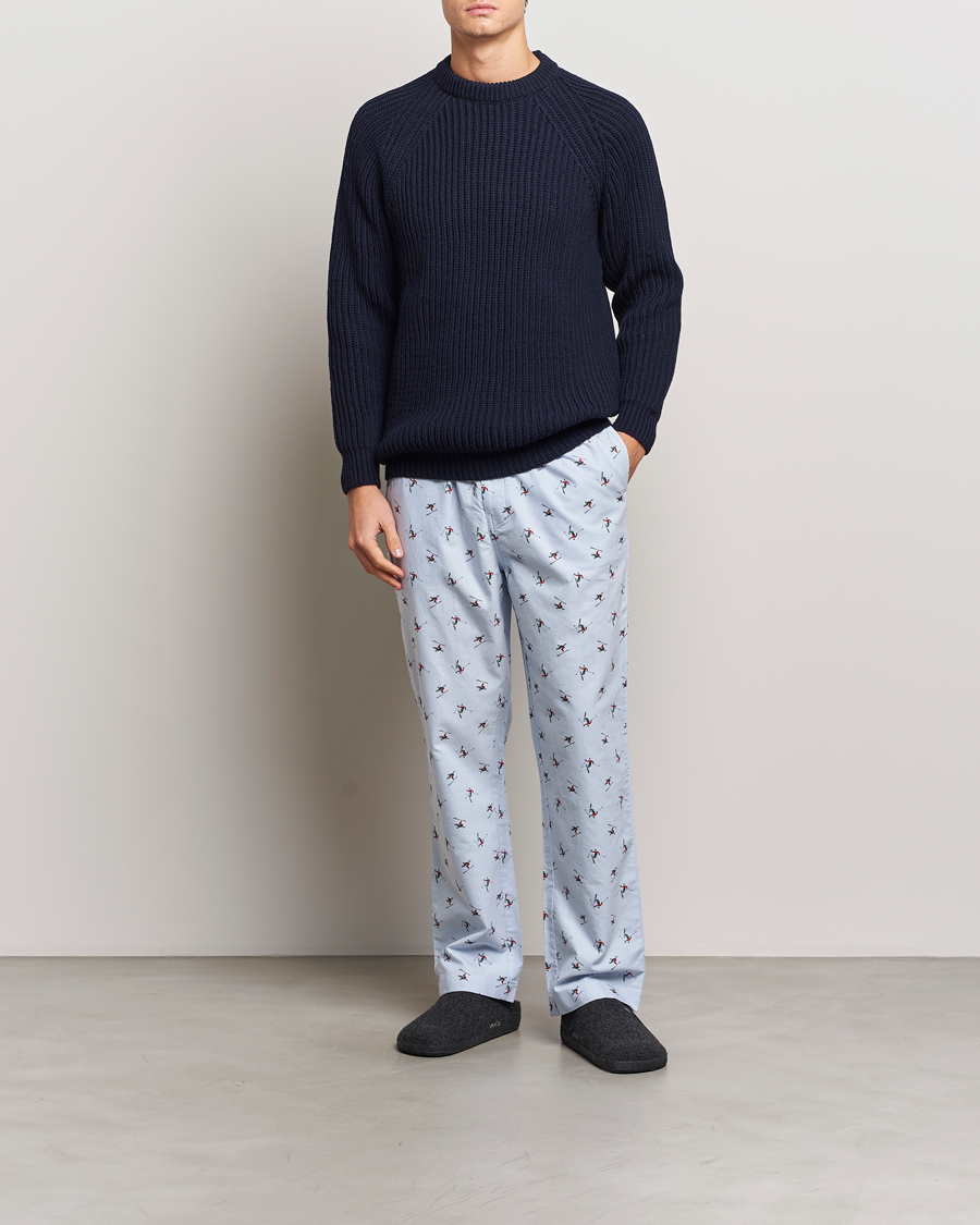 Herr | GANT Printed Skier Pyjama Pants Light Blue | GANT | Printed Skier Pyjama Pants Light Blue