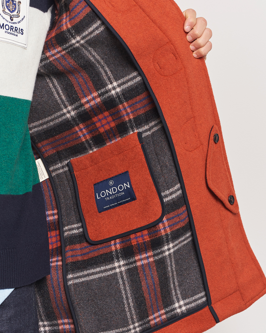 Herr | Jackor | Morris | Duffle Coat Orange