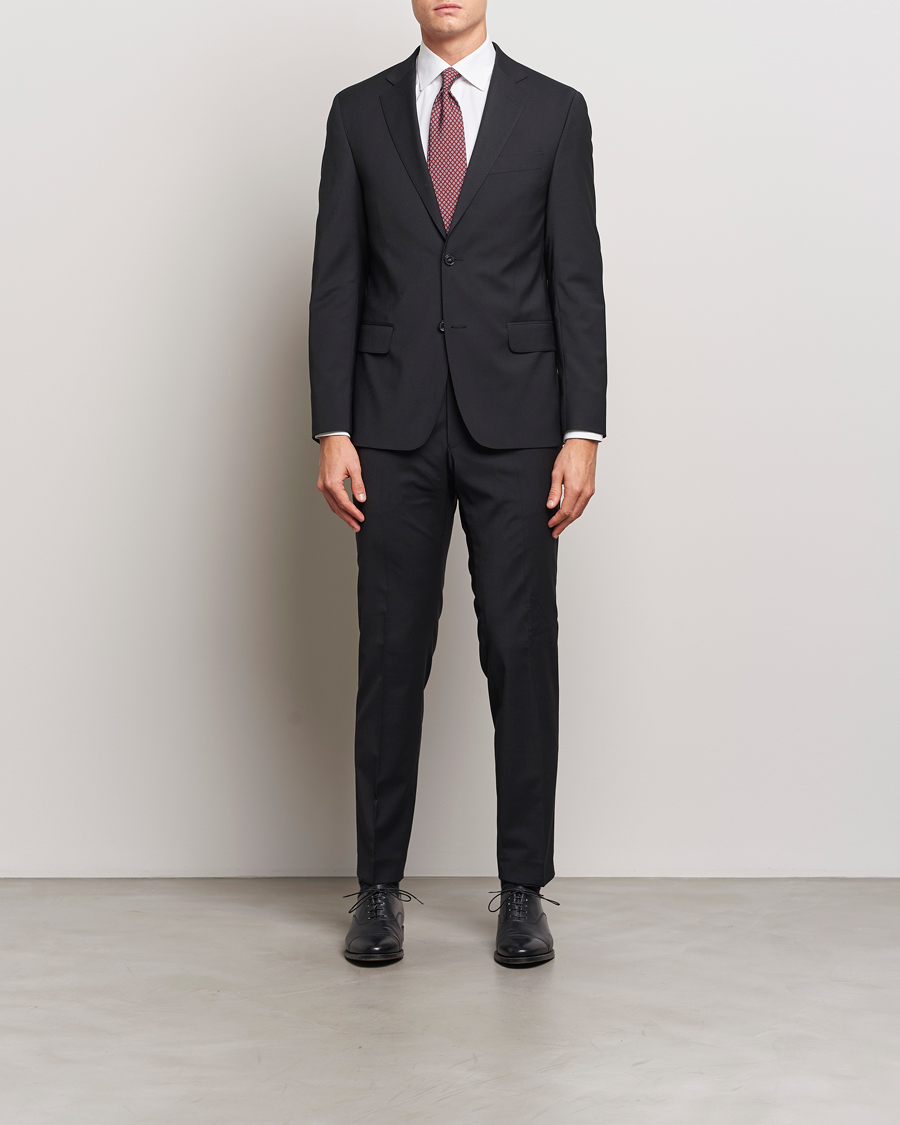 Herr | Byxor | Oscar Jacobson | Damien Trousers Black