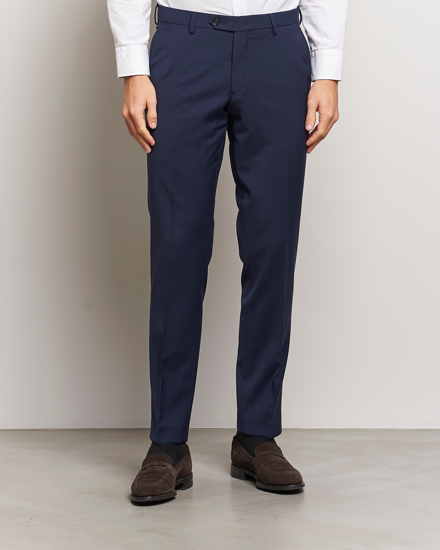 Herr | Byxor | Oscar Jacobson | Diego Trousers Dew Blue