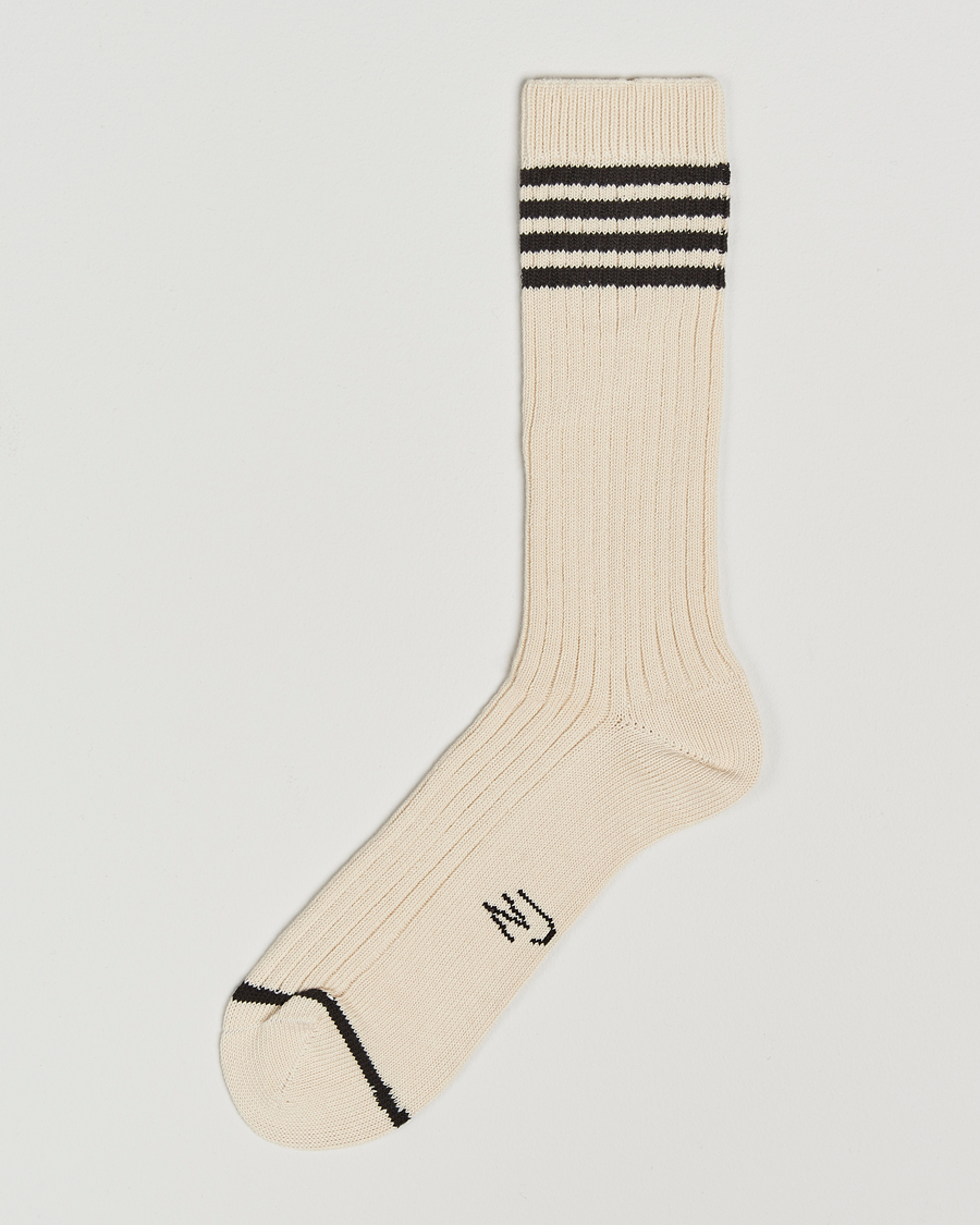 Herr | Underkläder | Nudie Jeans | Retro Tennis Socks Off White/Black