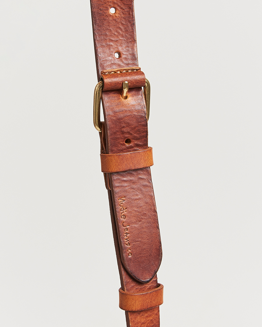 Herr | Bälten | Nudie Jeans | Dwayne Leather Belt Toffee Brown
