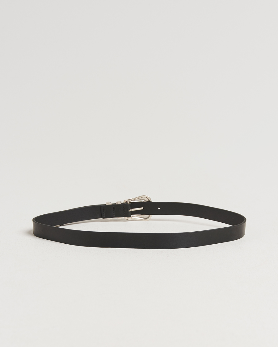 Herr | Bälten | Nudie Jeans | Western Silver Belt Black