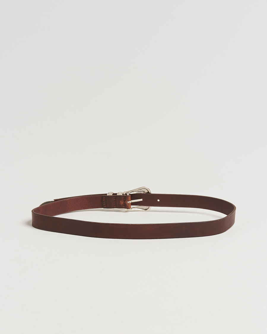 Herr | Bälten | Nudie Jeans | Western Silver Belt Dark Brown