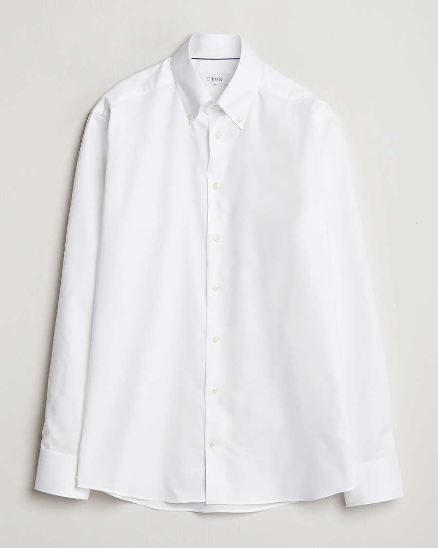 Herr | Skjortor | Eton | Slim Fit Wrinkle Free Oxford Shirt White
