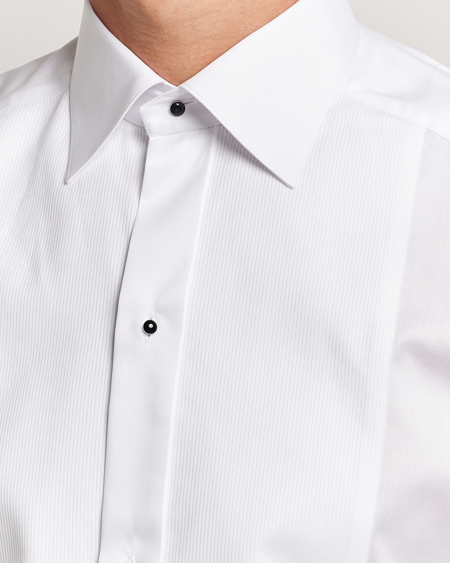 Herr | Skjortor | Eton | Slim Fit Plissé Tuxedo Shirt White