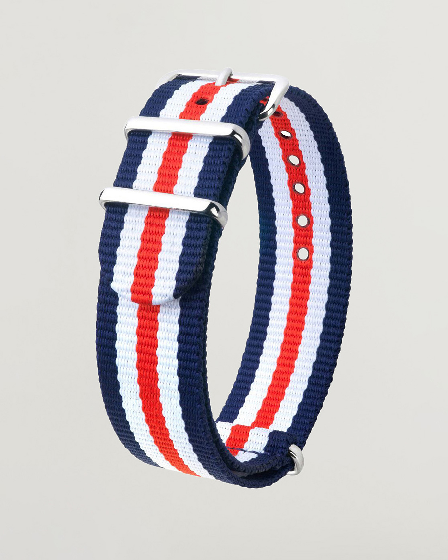 Herr | Klockarmband | HIRSCH | Rush Striped Nato Watch Strap