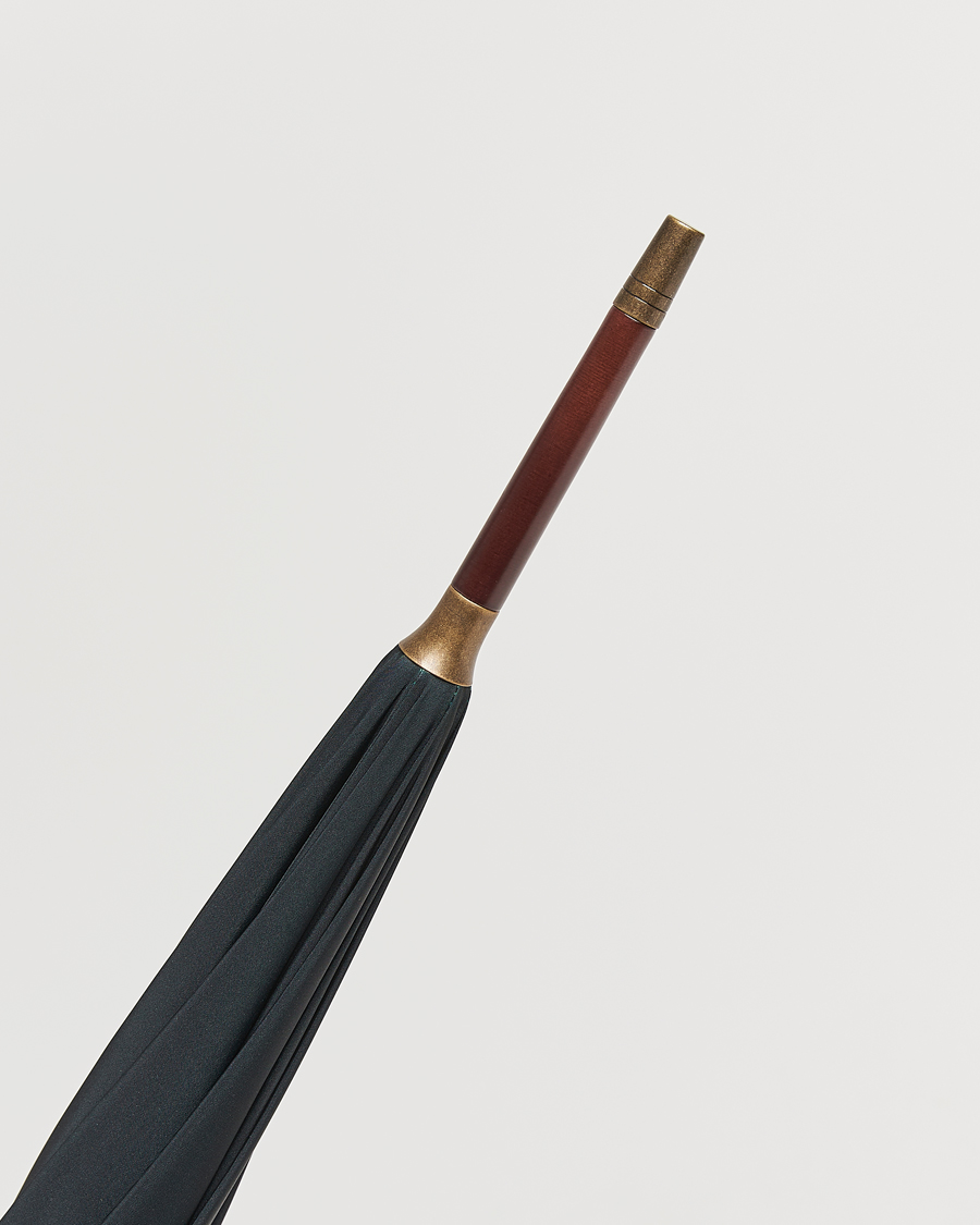 Herr | Paraplyer | Fox Umbrellas | Hardwood Umbrella Black/Green