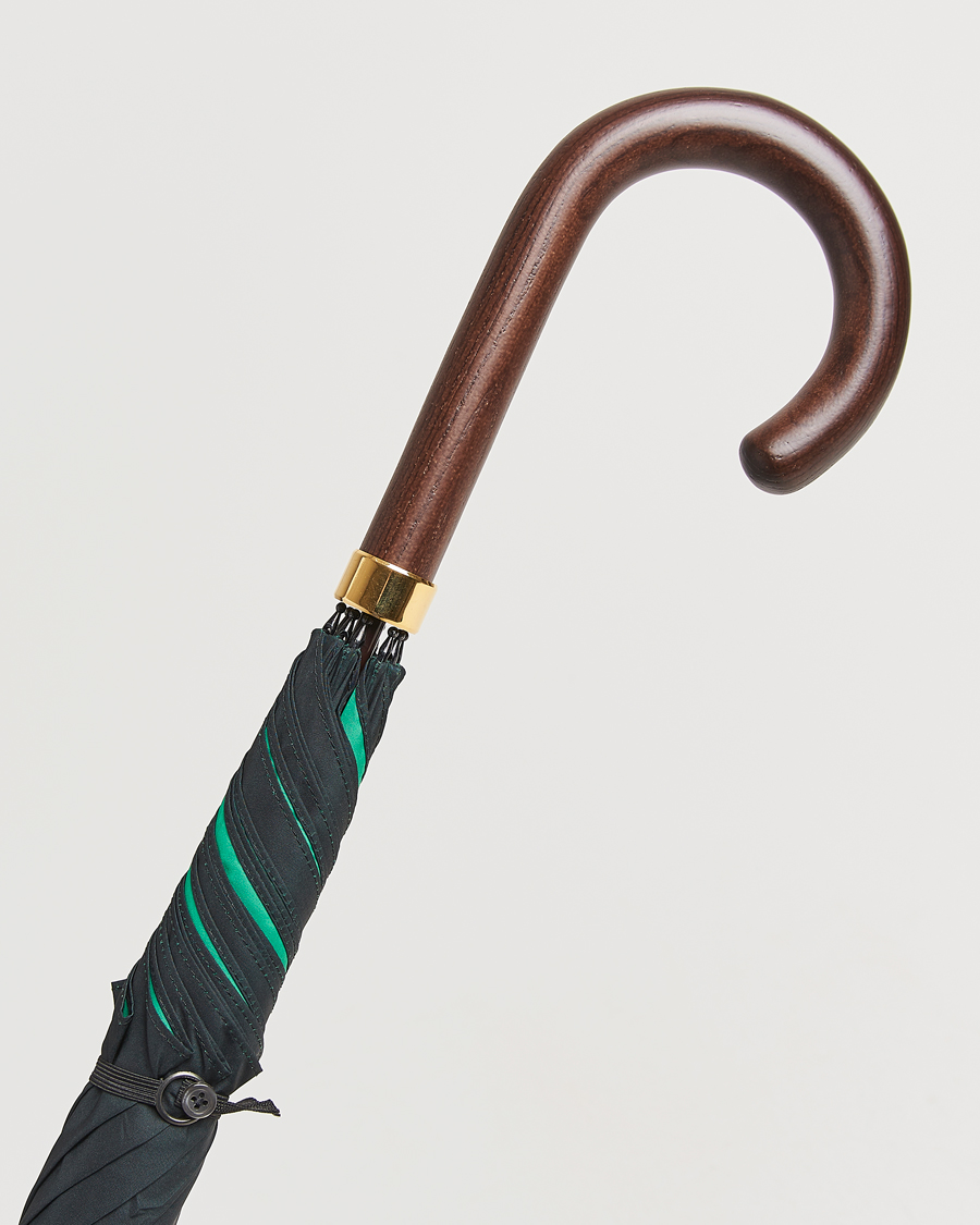 Herr | Paraplyer | Fox Umbrellas | Hardwood Umbrella Black/Green