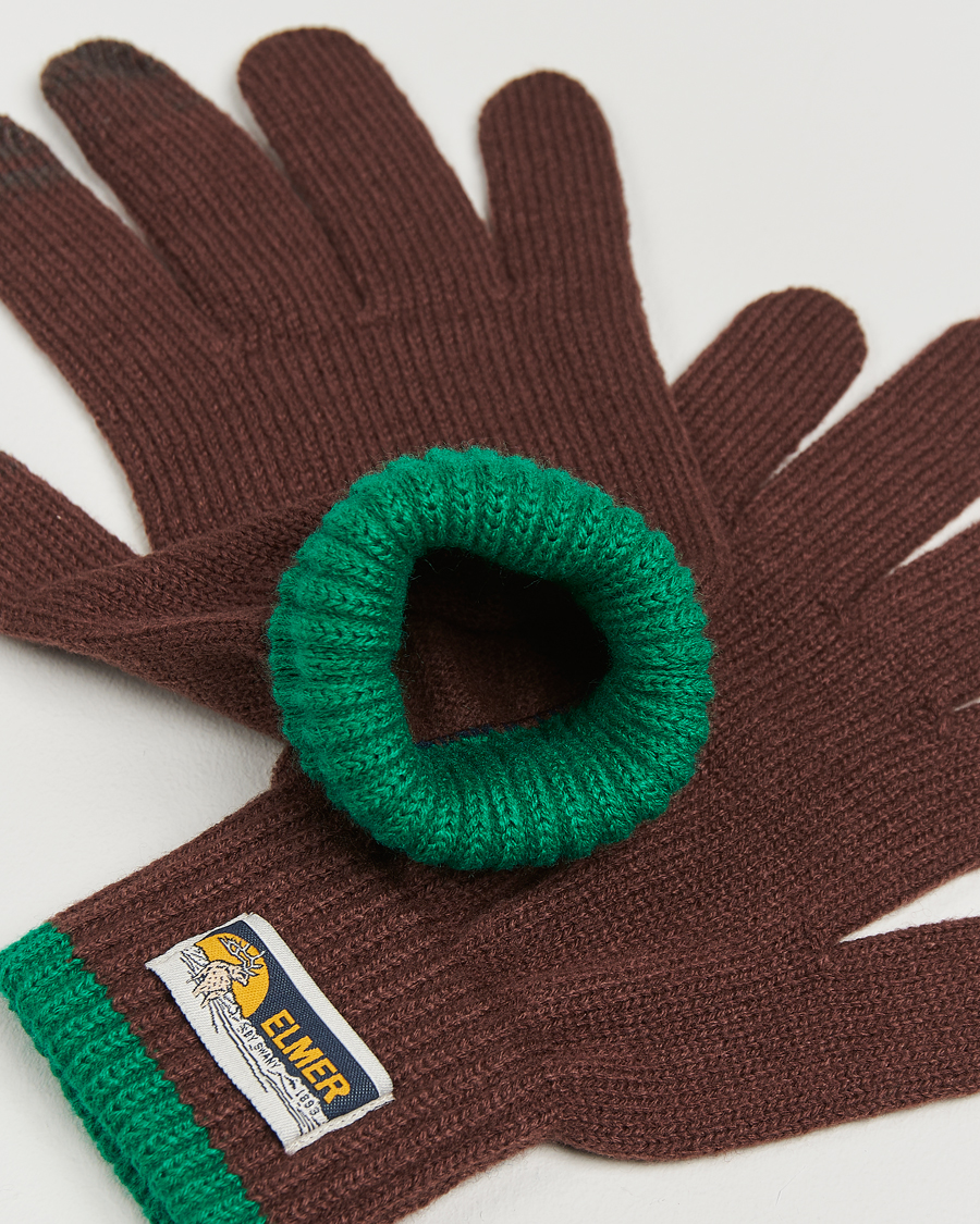Herr | Elmer by Swany Knitted Glove Rosewood | Elmer by Swany | Knitted Glove Rosewood