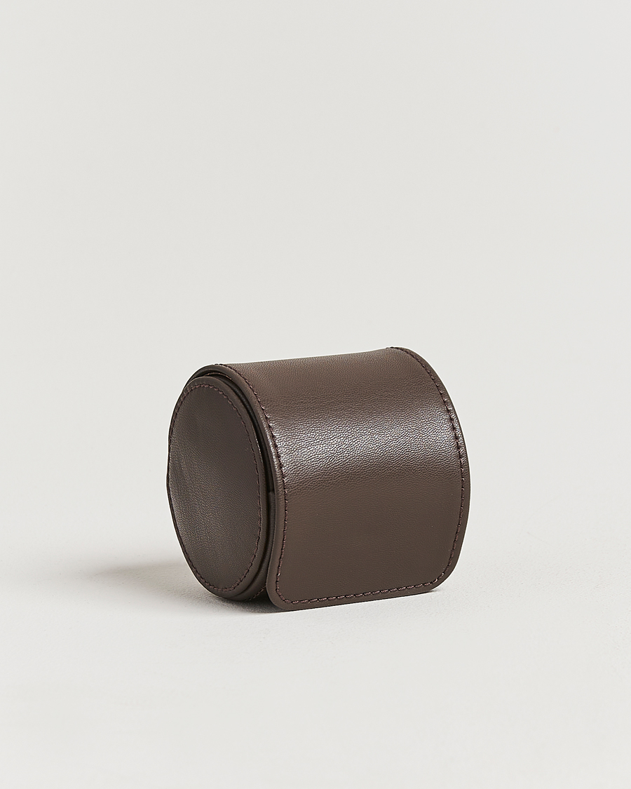 Herr | Klock- & smyckesetuin | WOLF | Single Watch Roll Earth Coffee