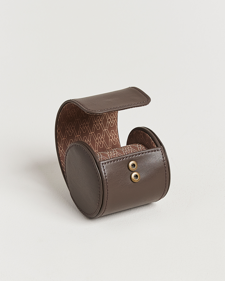 Herr | Klock- & smyckesetuin | WOLF | Single Watch Roll Earth Coffee