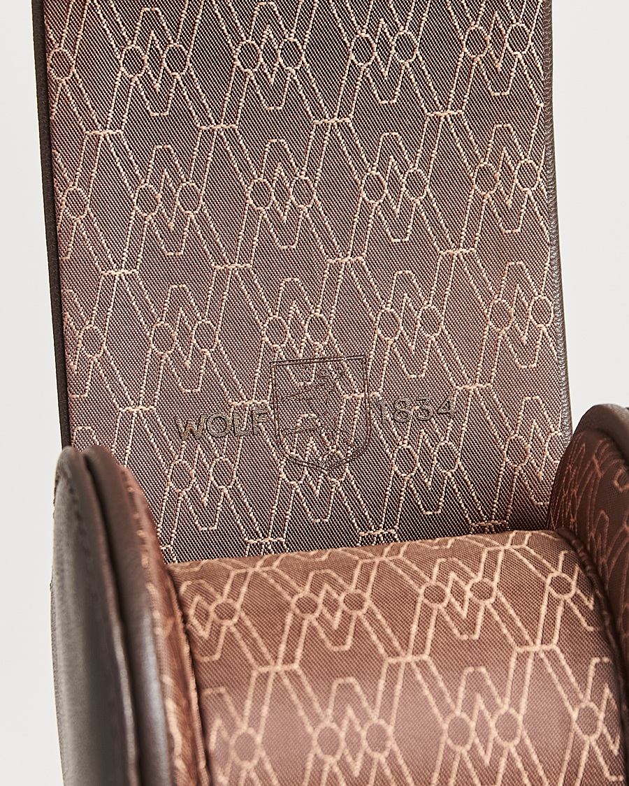 Herr | Klock- & smyckesetuin | WOLF | Single Watch Roll Earth Coffee