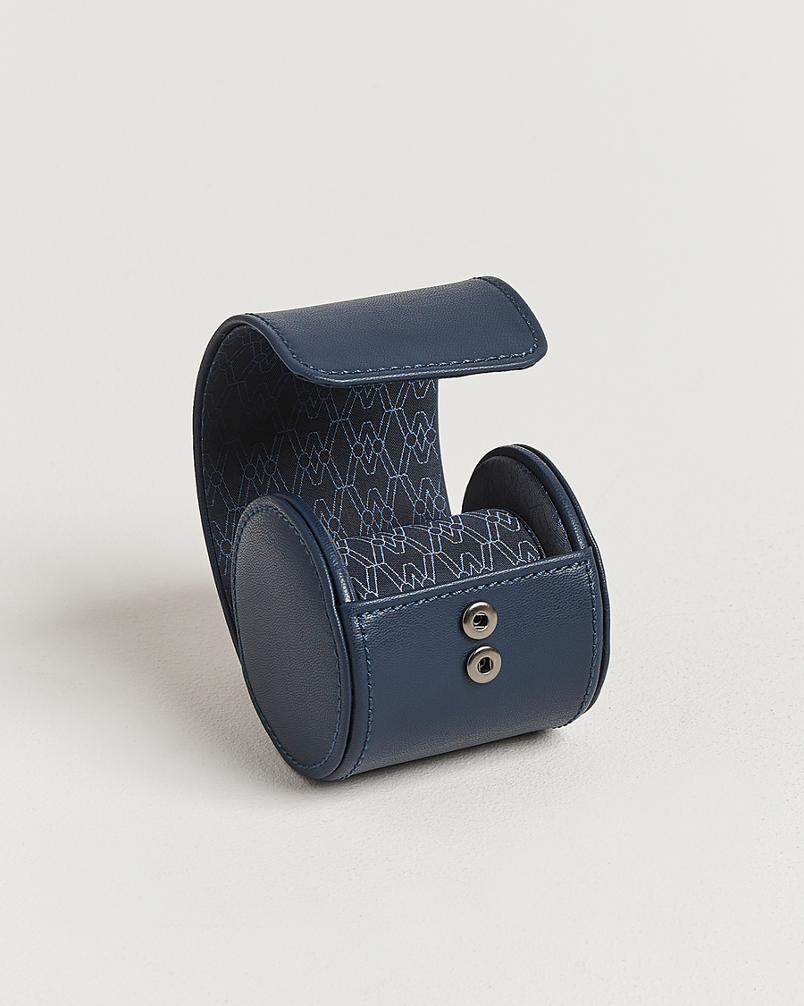 Herr | Klock- & smyckesetuin | WOLF | Single Watch Roll Earth Midnight Blue