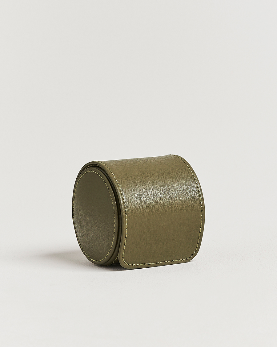 Herr | Klock- & smyckesetuin | WOLF | Single Watch Roll Earth Olive