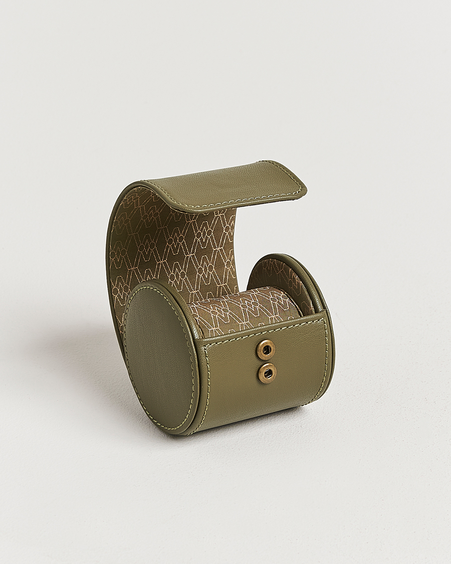 Herr | Klock- & smyckesetuin | WOLF | Single Watch Roll Earth Olive