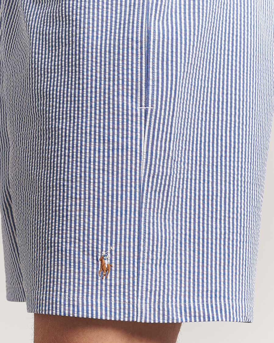 Herr | Badbyxor | Polo Ralph Lauren | Traveler Mid Trunk Seersucker Cruise Royal