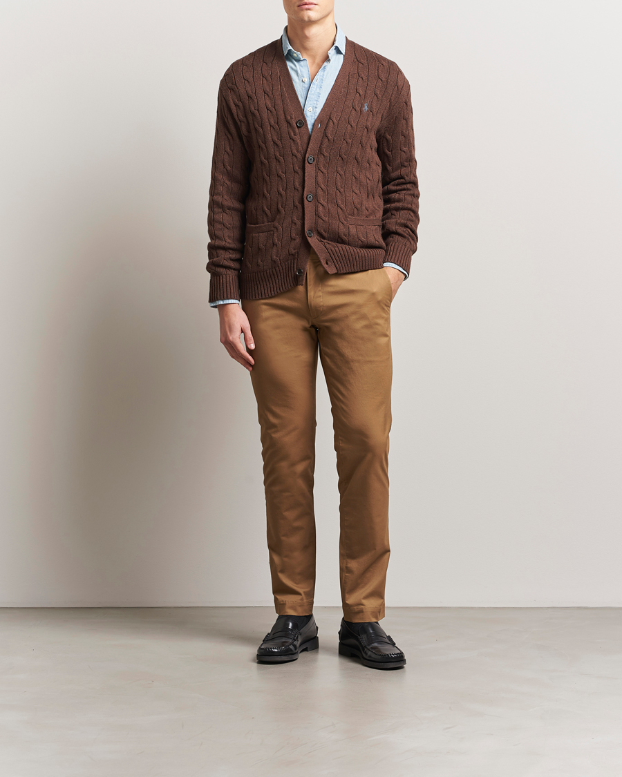 Herr | Byxor | Polo Ralph Lauren | Slim Fit Stretch Chinos Honey Brown