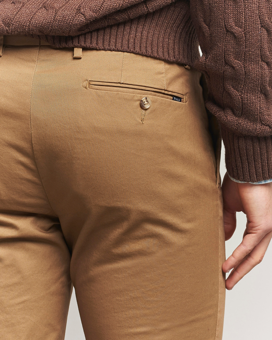 Herr | Byxor | Polo Ralph Lauren | Slim Fit Stretch Chinos Honey Brown