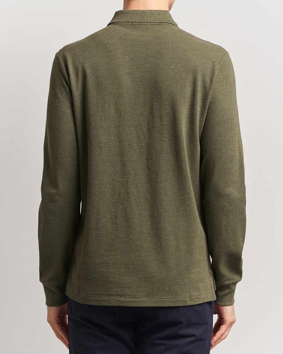 Herr | Tröjor | Polo Ralph Lauren | Custom Slim Fit Long Sleeve Polo Service Green