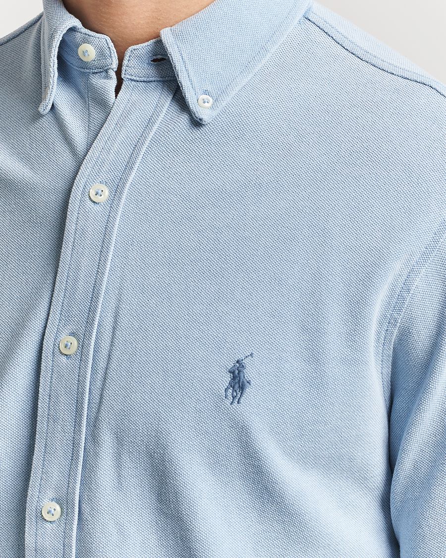Herr | Skjortor | Polo Ralph Lauren | Featherweight Mesh Shirt Light Indigo