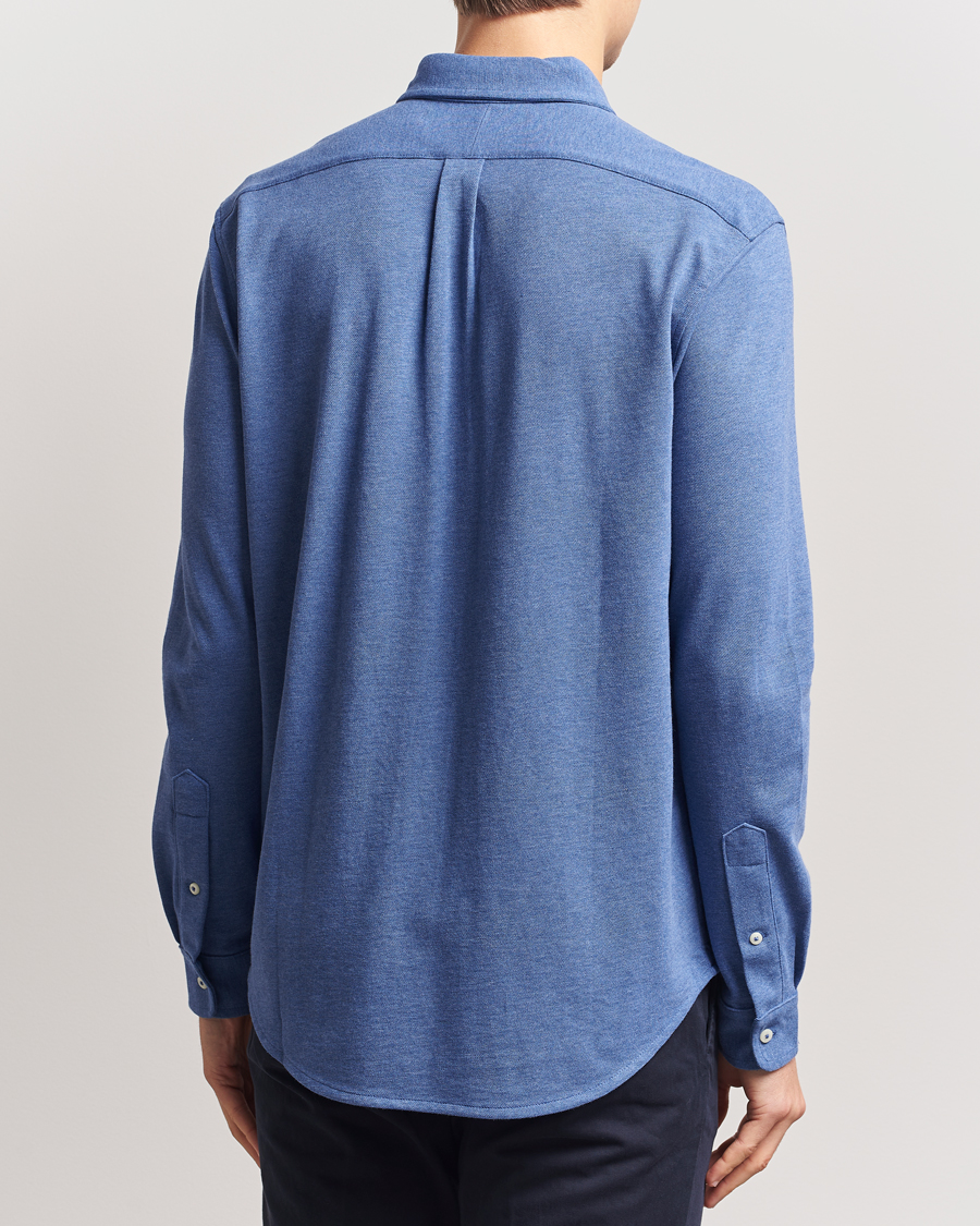 Herr | Skjortor | Polo Ralph Lauren | Featherweight Mesh Shirt Faded Royal Heahter
