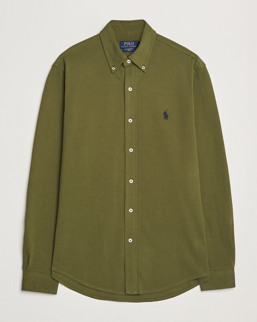 Herr | Skjortor | Polo Ralph Lauren | Featherweight Mesh Shirt New Olive