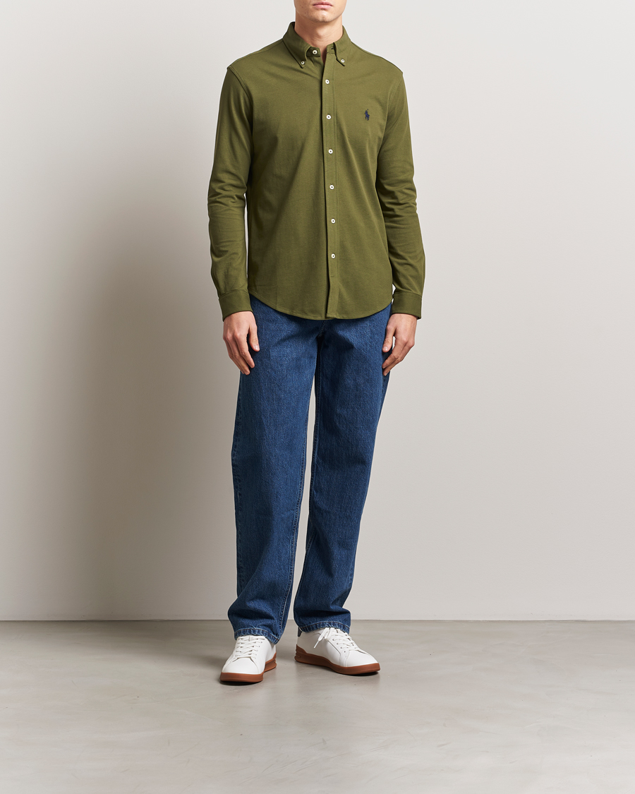 Herr | Skjortor | Polo Ralph Lauren | Featherweight Mesh Shirt New Olive