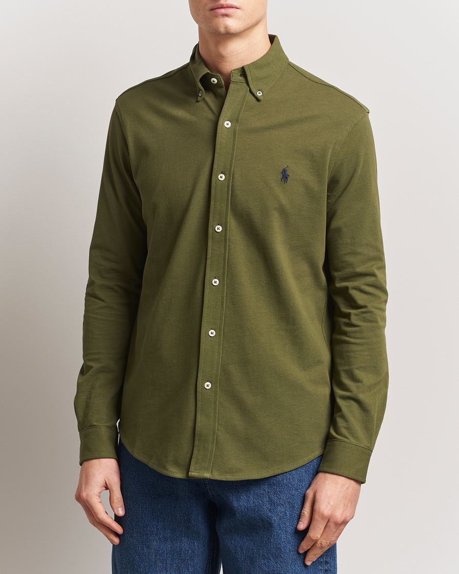 Herr | Skjortor | Polo Ralph Lauren | Featherweight Mesh Shirt New Olive
