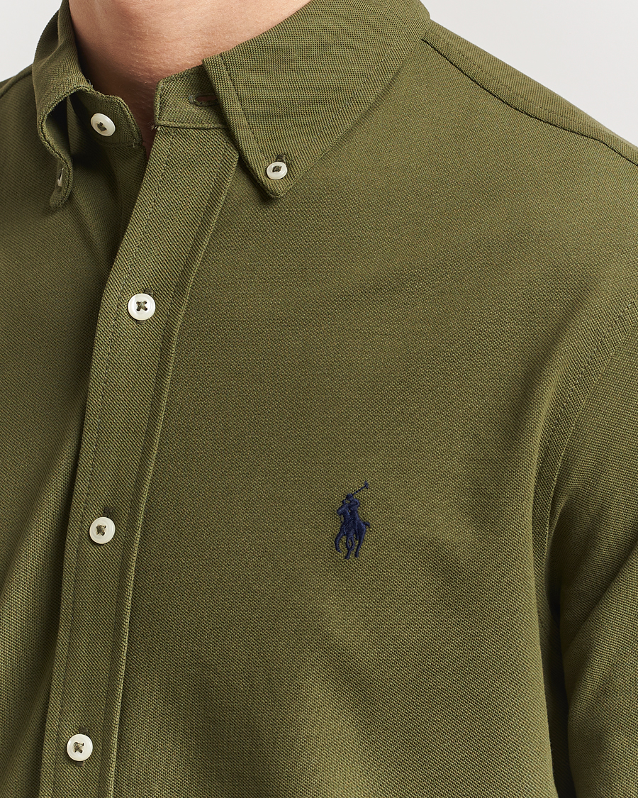 Herr | Skjortor | Polo Ralph Lauren | Featherweight Mesh Shirt New Olive