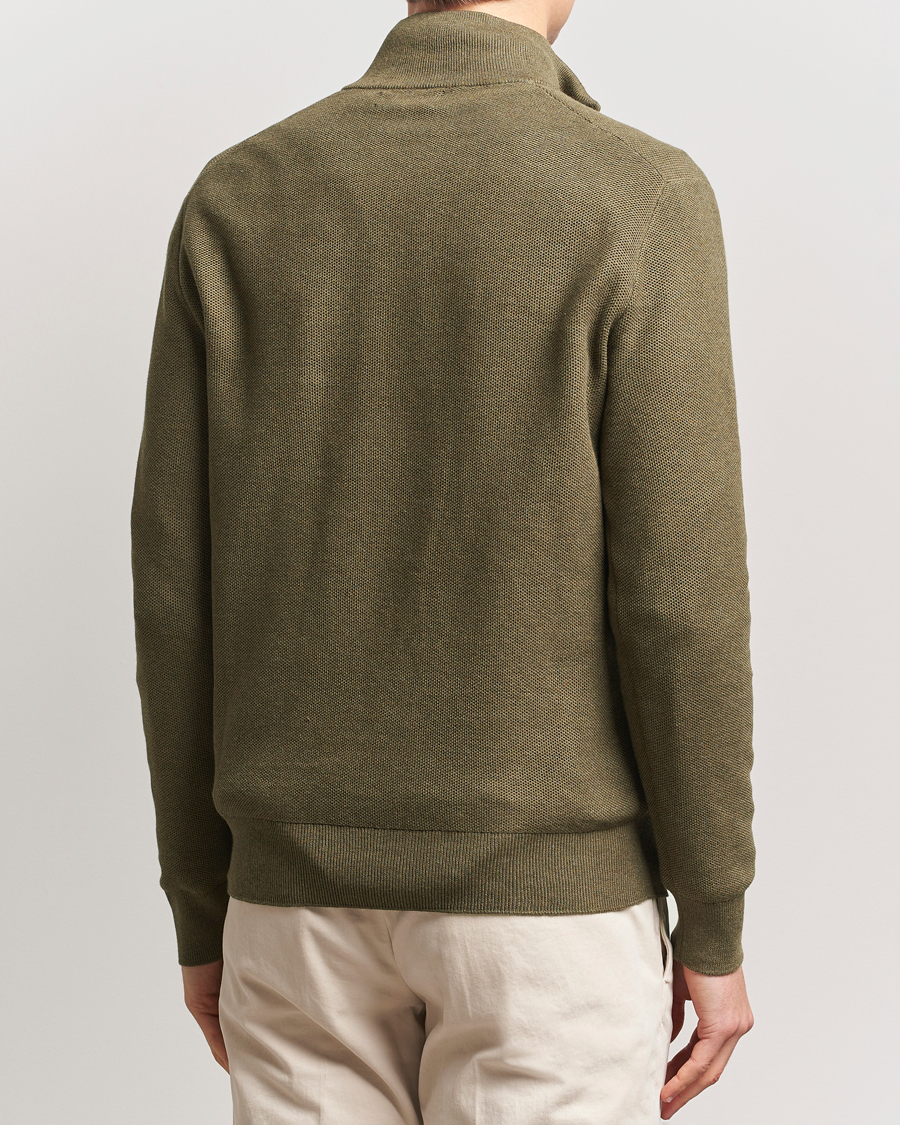 Herr | Tröjor | Polo Ralph Lauren | Textured Half-Zip Cargo Olive Heahter