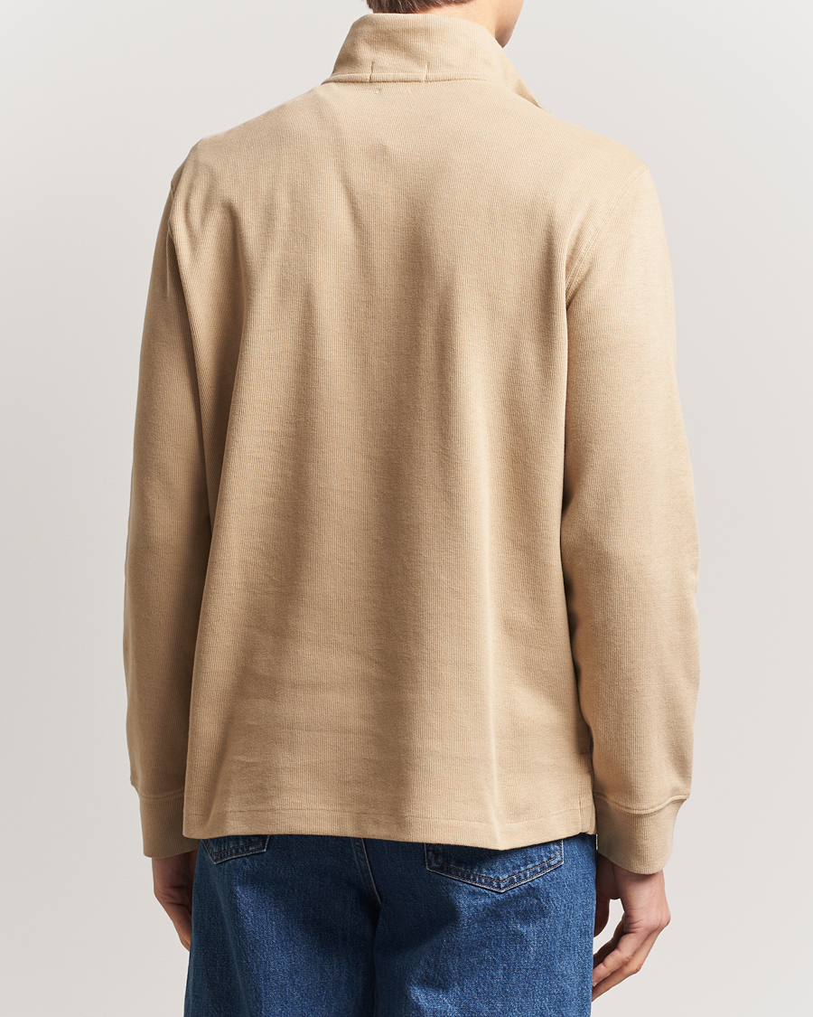 Herr | Tröjor | Polo Ralph Lauren | Double Knit Jaquard Half Zip Sweater Coastal Beige
