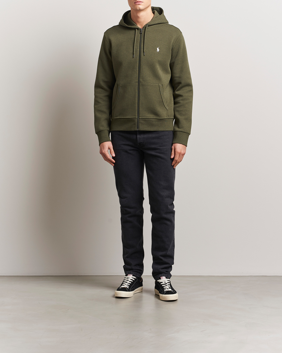 Herr | Tröjor | Polo Ralph Lauren | Double Knitted Full-Zip Hoodie Alpine Heather