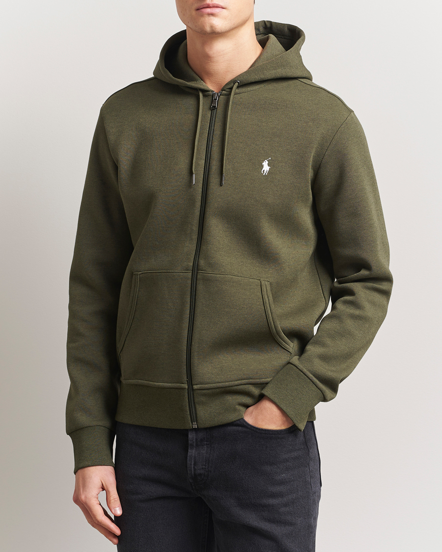 Herr | Tröjor | Polo Ralph Lauren | Double Knitted Full-Zip Hoodie Alpine Heather