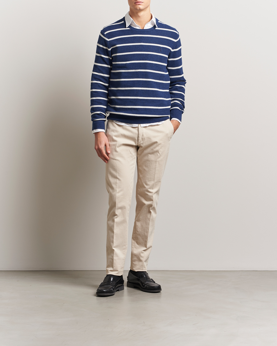 Herr | Tröjor | Polo Ralph Lauren | Cotton Pullover Sweater Navy Combo