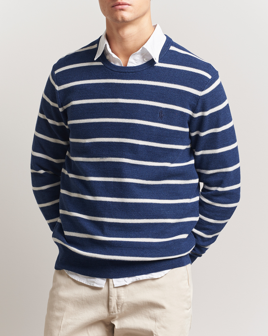 Herr | Tröjor | Polo Ralph Lauren | Cotton Pullover Sweater Navy Combo