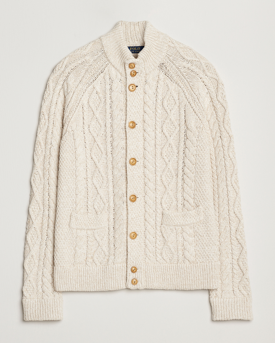 Herr | Tröjor | Polo Ralph Lauren | Cotton Cardigan Cream Combo