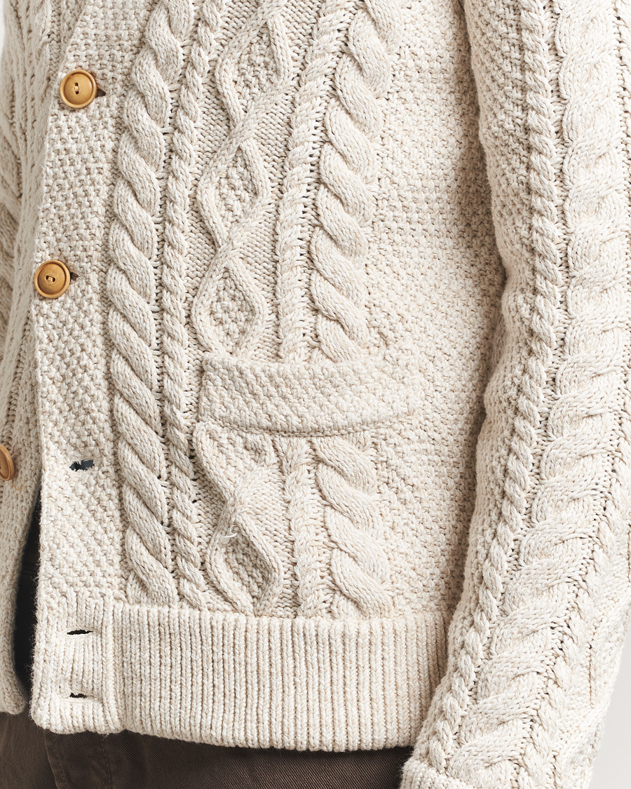 Herr | Tröjor | Polo Ralph Lauren | Cotton Cardigan Cream Combo