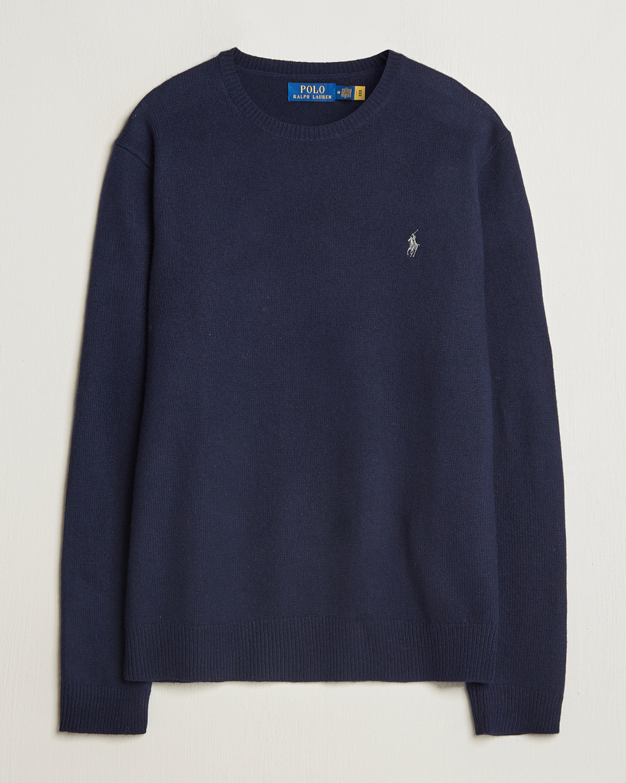 Herr | Tröjor | Polo Ralph Lauren | Cotton/Wool Pullover Hunter Navy