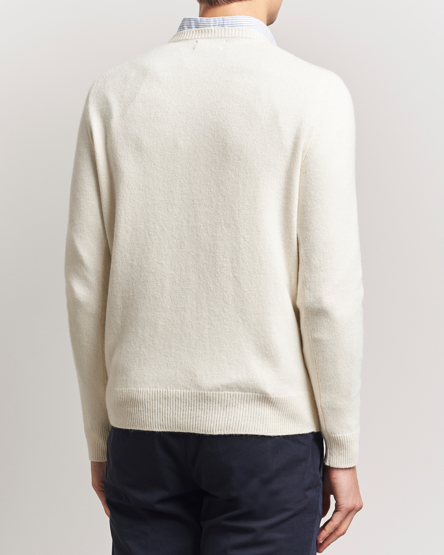 Herr | Tröjor | Polo Ralph Lauren | Cotton/Wool Pullover Andover Cream