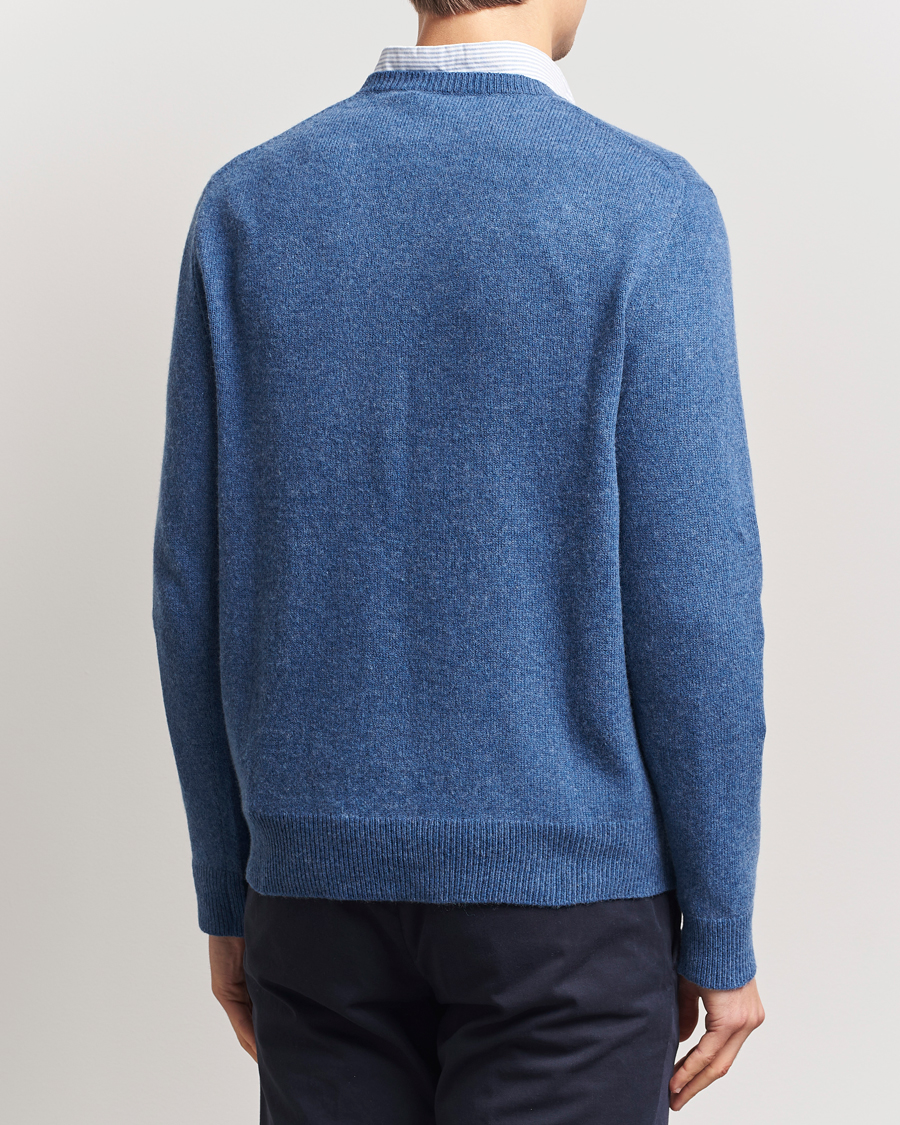 Herr | Tröjor | Polo Ralph Lauren | Cotton/Wool Pullover Blue Salt Heather