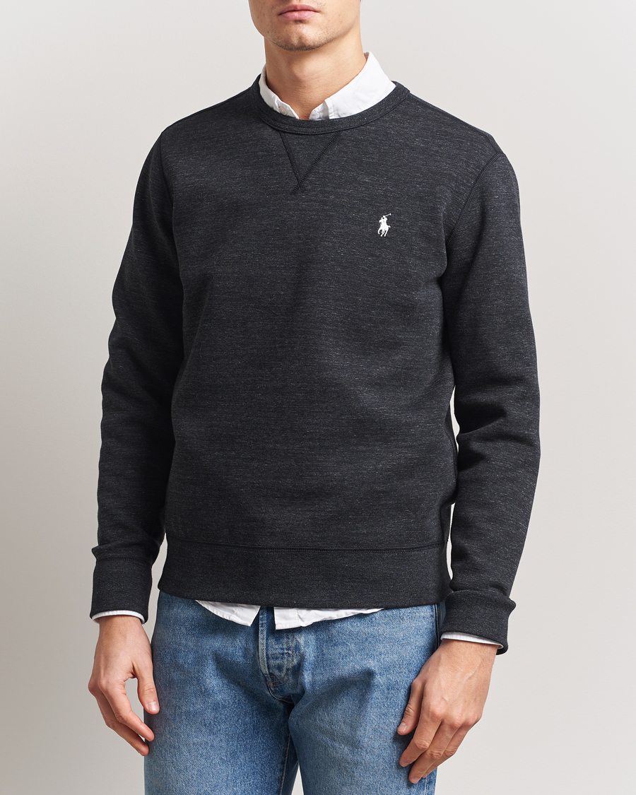 Herr | Tröjor | Polo Ralph Lauren | Double Knit Sweatshirt Black Marl Heather