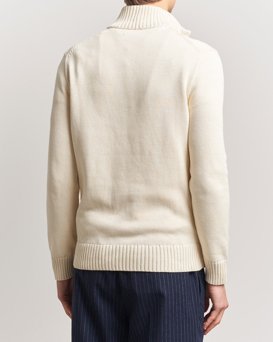 Herr | Tröjor | Polo Ralph Lauren | Cotton Pullover Half Zip Andover Cream