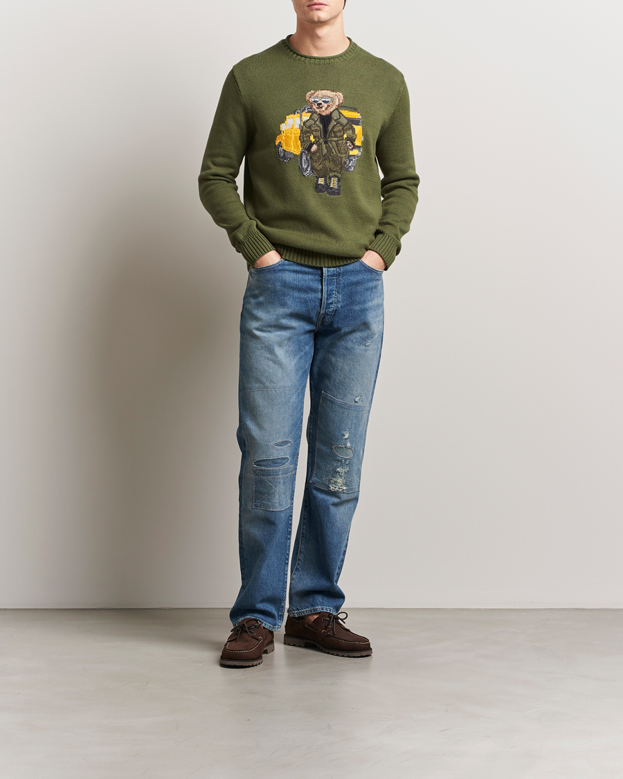 Herr | Tröjor | Polo Ralph Lauren | Cotton Bear Pullover New Olive