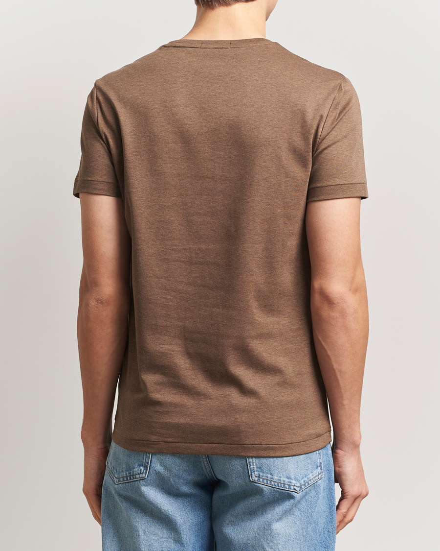 Herr | T-Shirts | Polo Ralph Lauren | Luxury Pima Cotton Crew Neck T-Shirt Cedar Heather