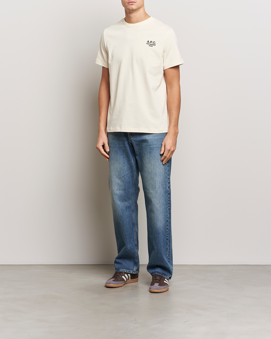 Herr | T-Shirts | A.P.C. | Rue Madame T-Shirt Ecru